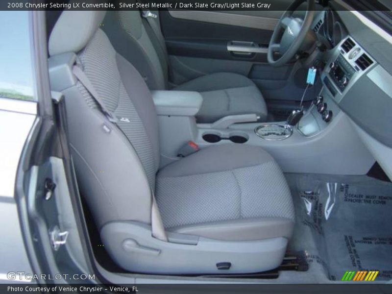 Silver Steel Metallic / Dark Slate Gray/Light Slate Gray 2008 Chrysler Sebring LX Convertible