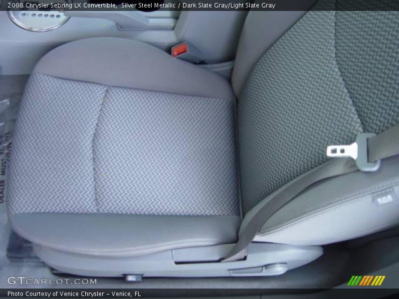 Silver Steel Metallic / Dark Slate Gray/Light Slate Gray 2008 Chrysler Sebring LX Convertible