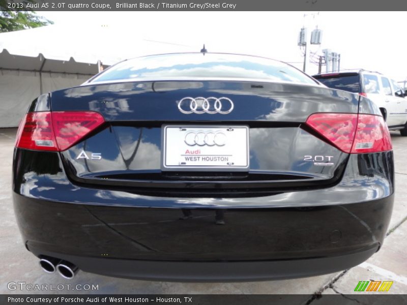 Brilliant Black / Titanium Grey/Steel Grey 2013 Audi A5 2.0T quattro Coupe
