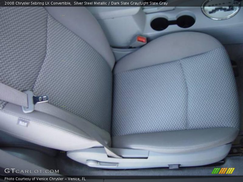Silver Steel Metallic / Dark Slate Gray/Light Slate Gray 2008 Chrysler Sebring LX Convertible