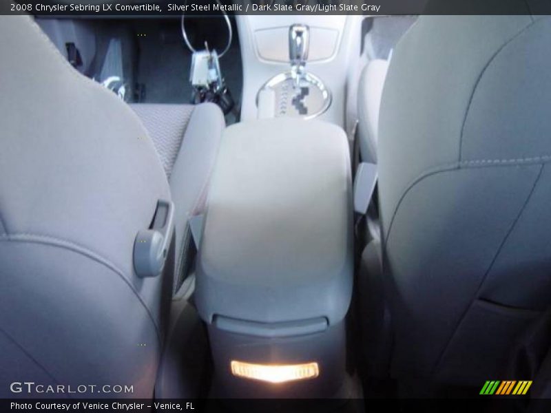 Silver Steel Metallic / Dark Slate Gray/Light Slate Gray 2008 Chrysler Sebring LX Convertible