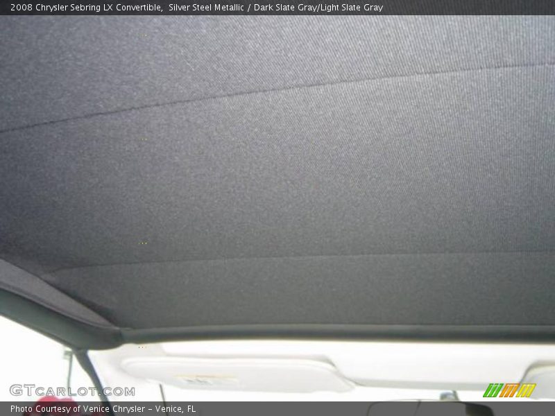 Silver Steel Metallic / Dark Slate Gray/Light Slate Gray 2008 Chrysler Sebring LX Convertible