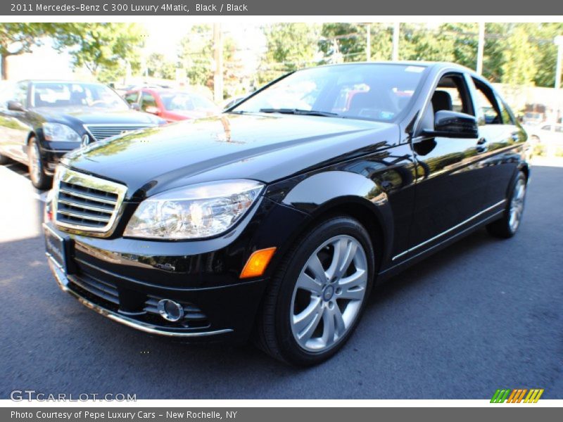 Black / Black 2011 Mercedes-Benz C 300 Luxury 4Matic