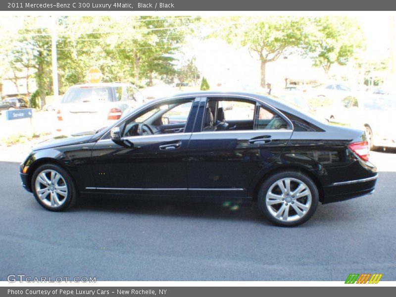 Black / Black 2011 Mercedes-Benz C 300 Luxury 4Matic
