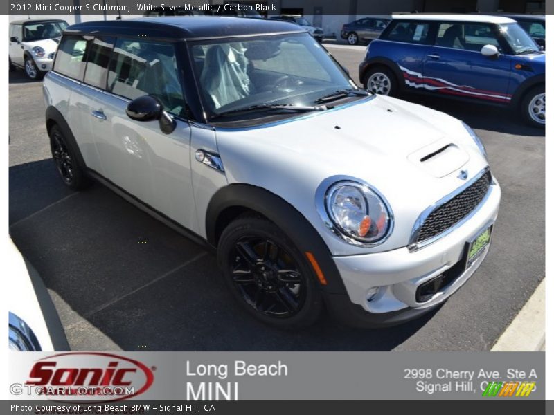 White Silver Metallic / Carbon Black 2012 Mini Cooper S Clubman
