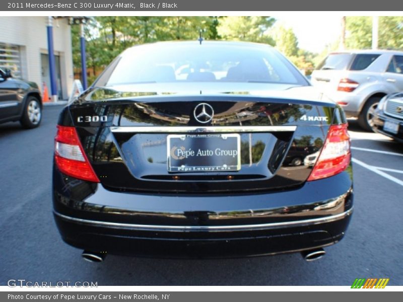 Black / Black 2011 Mercedes-Benz C 300 Luxury 4Matic