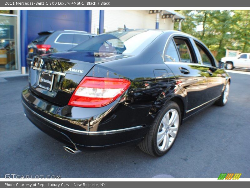 Black / Black 2011 Mercedes-Benz C 300 Luxury 4Matic