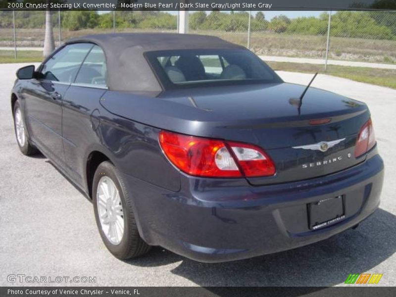 Modern Blue Pearl / Dark Slate Gray/Light Slate Gray 2008 Chrysler Sebring LX Convertible