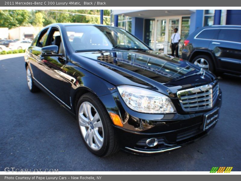 Black / Black 2011 Mercedes-Benz C 300 Luxury 4Matic