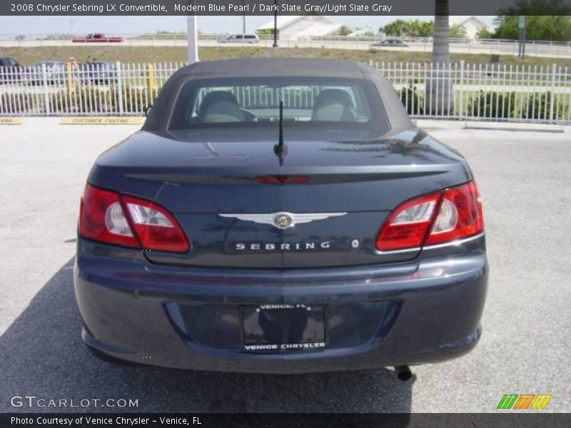 Modern Blue Pearl / Dark Slate Gray/Light Slate Gray 2008 Chrysler Sebring LX Convertible
