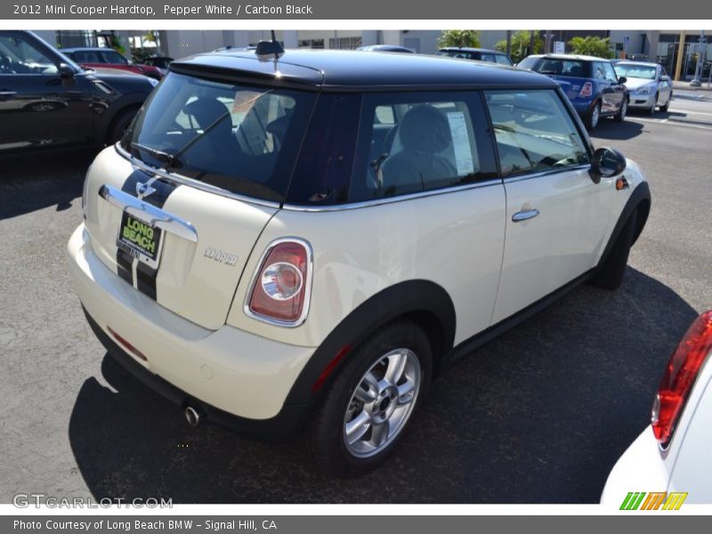 Pepper White / Carbon Black 2012 Mini Cooper Hardtop