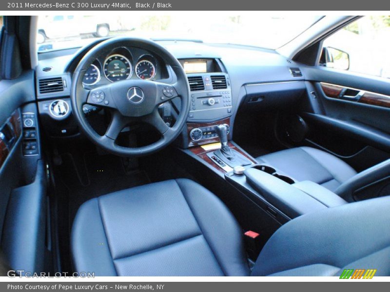 Black / Black 2011 Mercedes-Benz C 300 Luxury 4Matic