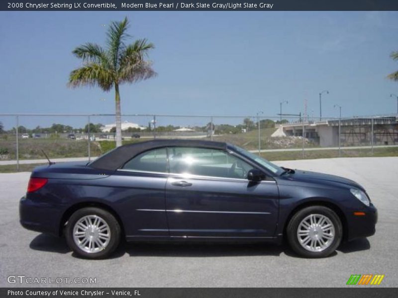 Modern Blue Pearl / Dark Slate Gray/Light Slate Gray 2008 Chrysler Sebring LX Convertible