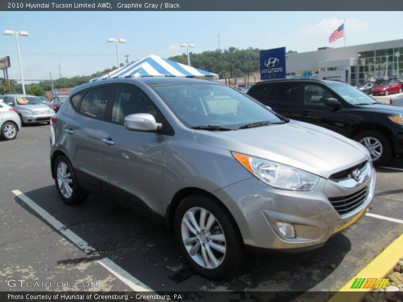 Graphite Gray / Black 2010 Hyundai Tucson Limited AWD