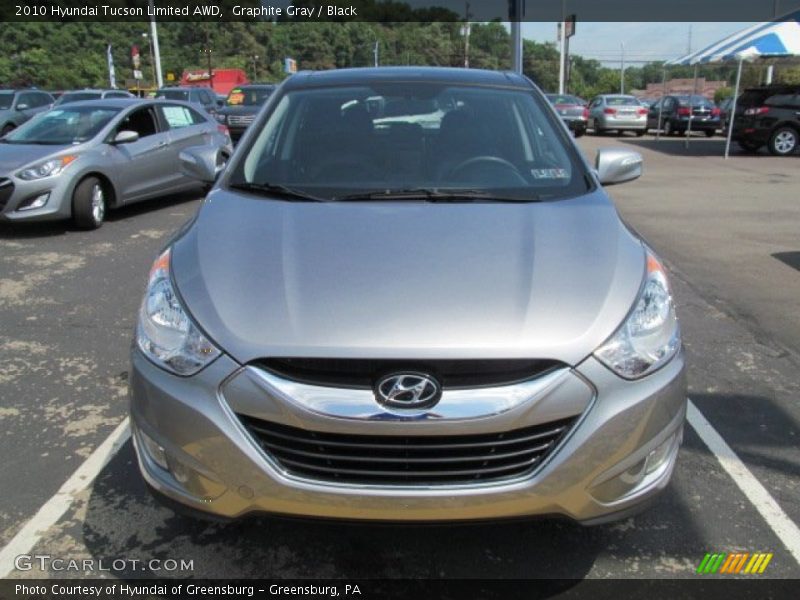 Graphite Gray / Black 2010 Hyundai Tucson Limited AWD