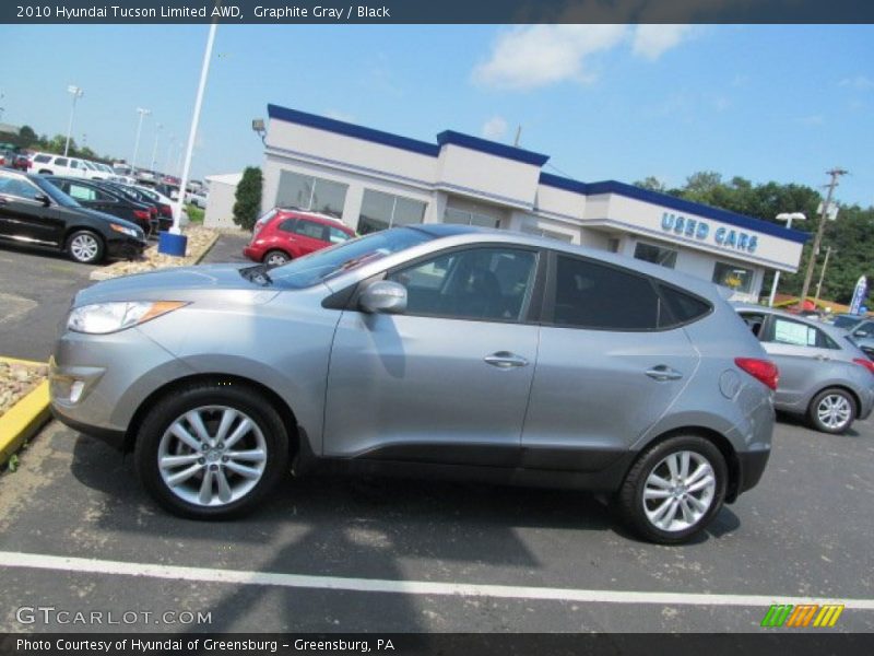 Graphite Gray / Black 2010 Hyundai Tucson Limited AWD