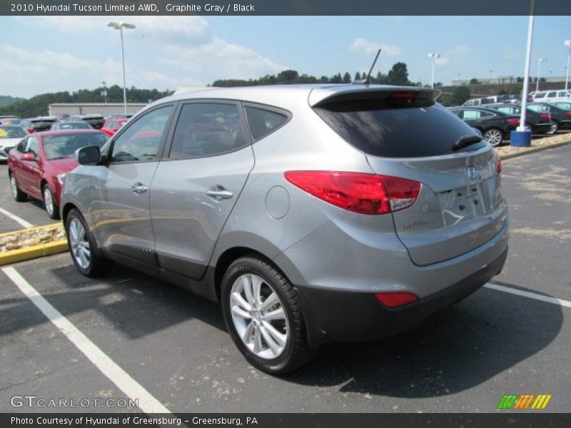 Graphite Gray / Black 2010 Hyundai Tucson Limited AWD