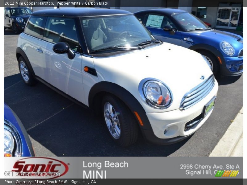 Pepper White / Carbon Black 2012 Mini Cooper Hardtop