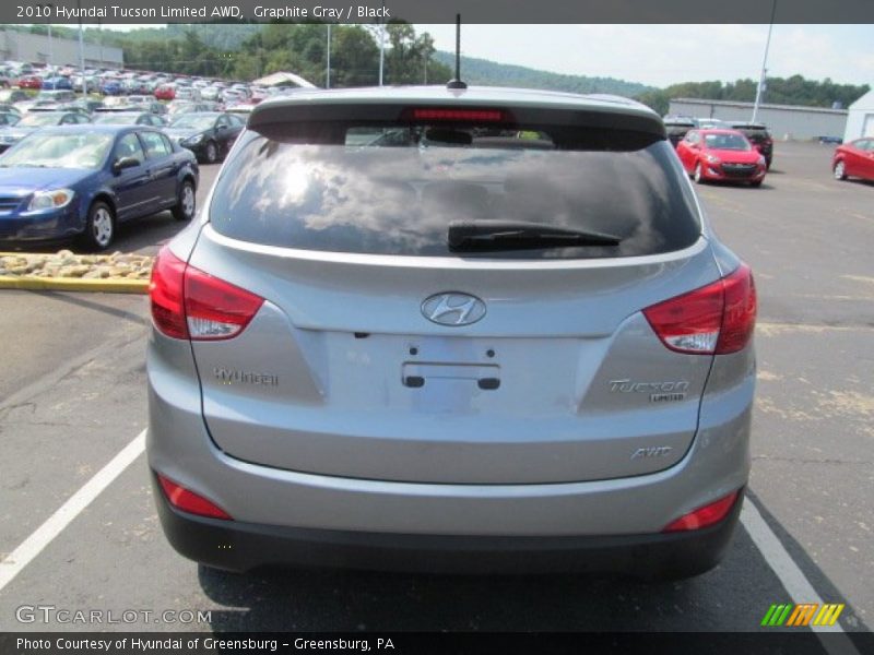 Graphite Gray / Black 2010 Hyundai Tucson Limited AWD