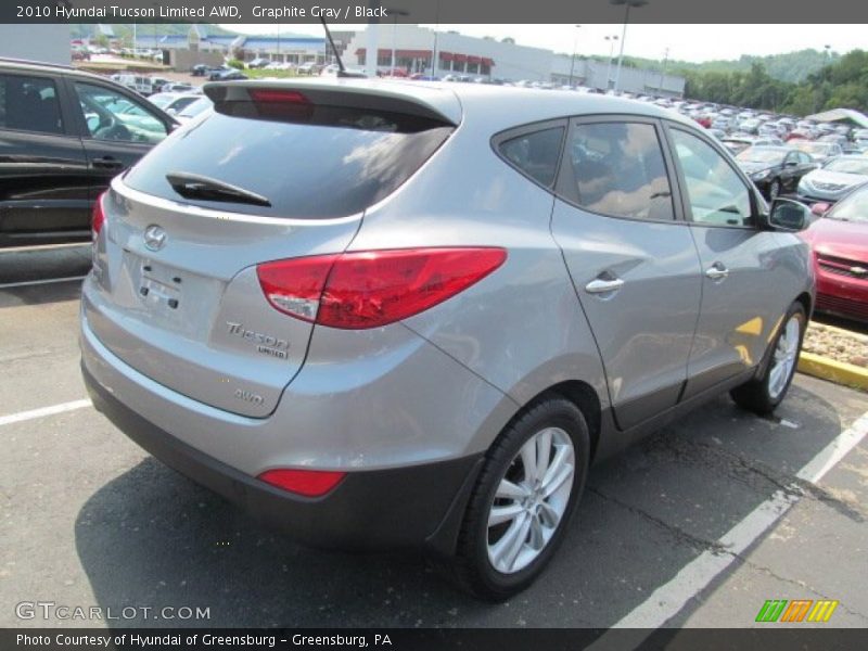 Graphite Gray / Black 2010 Hyundai Tucson Limited AWD