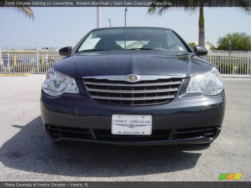 Modern Blue Pearl / Dark Slate Gray/Light Slate Gray 2008 Chrysler Sebring LX Convertible