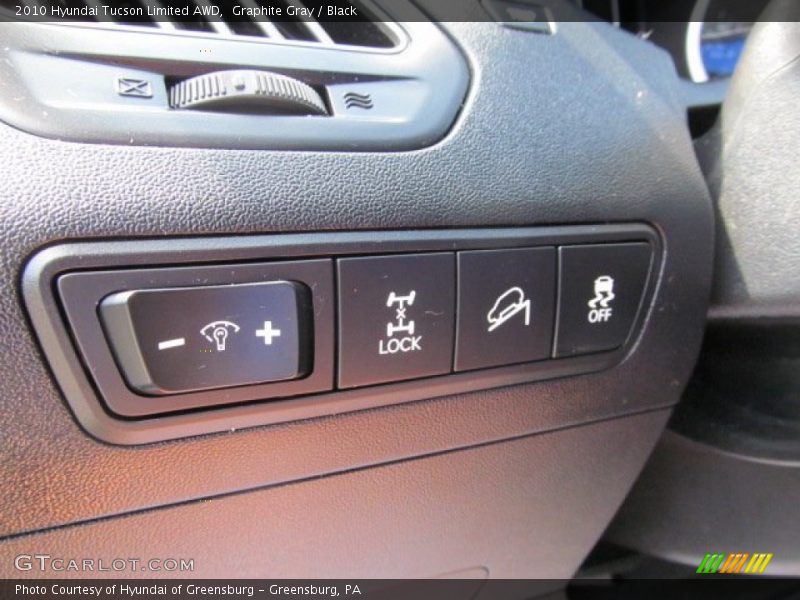 Graphite Gray / Black 2010 Hyundai Tucson Limited AWD