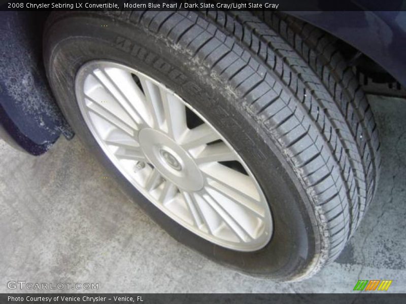 Modern Blue Pearl / Dark Slate Gray/Light Slate Gray 2008 Chrysler Sebring LX Convertible