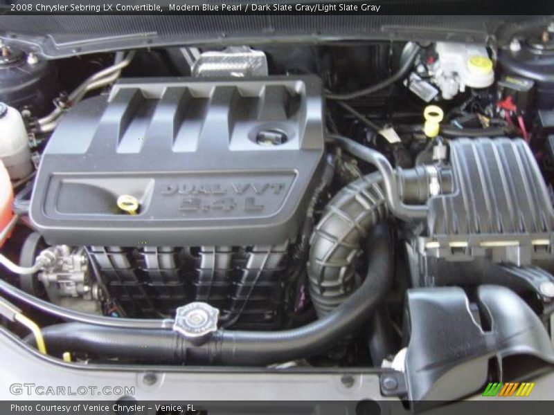 Modern Blue Pearl / Dark Slate Gray/Light Slate Gray 2008 Chrysler Sebring LX Convertible