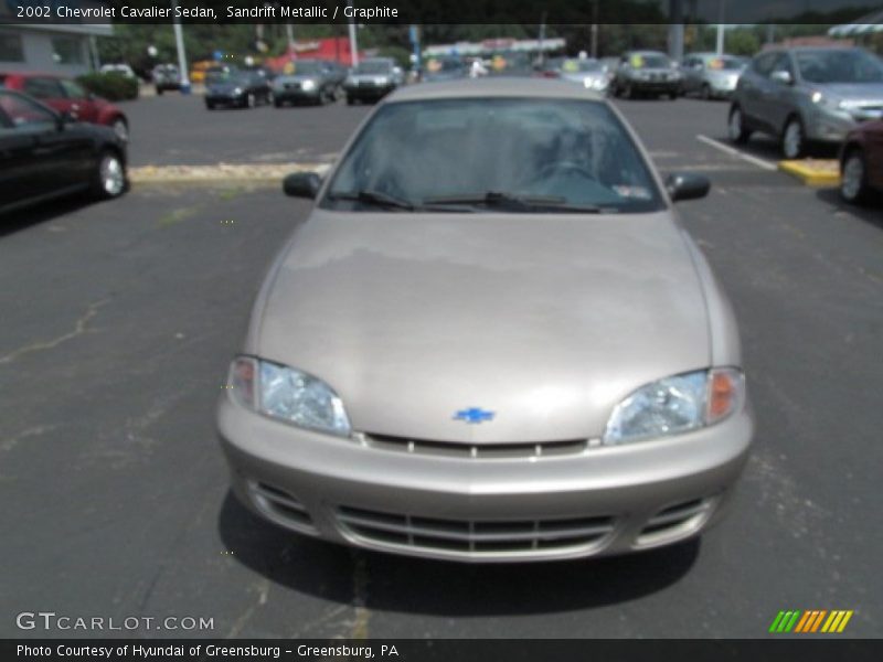 Sandrift Metallic / Graphite 2002 Chevrolet Cavalier Sedan