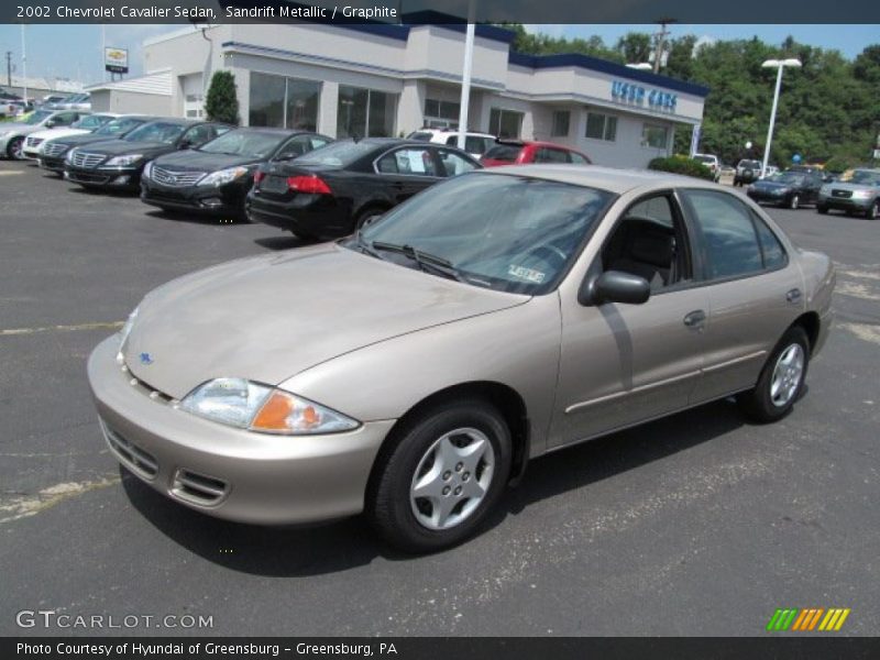 Sandrift Metallic / Graphite 2002 Chevrolet Cavalier Sedan