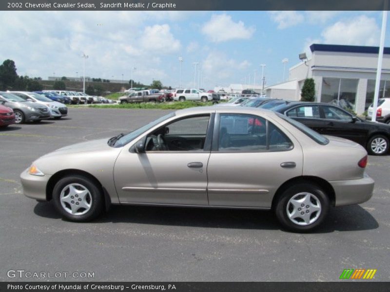 Sandrift Metallic / Graphite 2002 Chevrolet Cavalier Sedan
