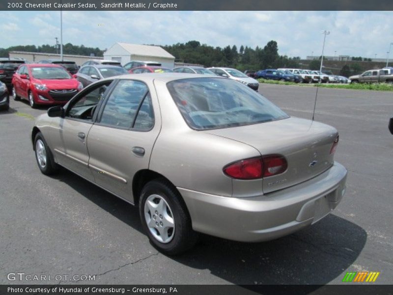 Sandrift Metallic / Graphite 2002 Chevrolet Cavalier Sedan