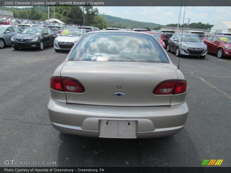 Sandrift Metallic / Graphite 2002 Chevrolet Cavalier Sedan