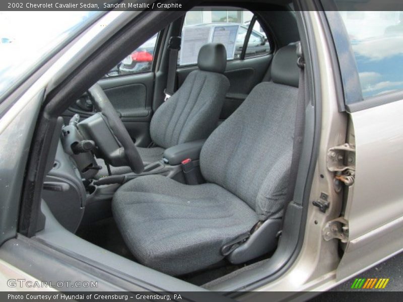 Sandrift Metallic / Graphite 2002 Chevrolet Cavalier Sedan