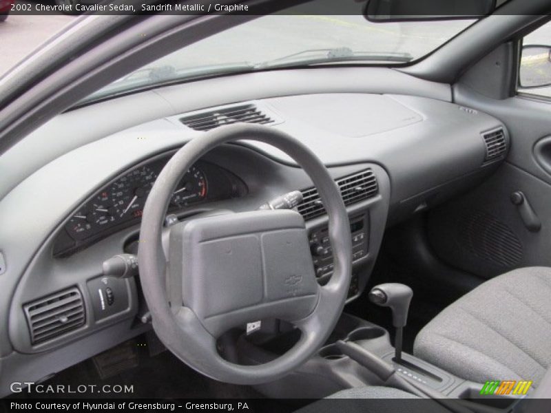 Sandrift Metallic / Graphite 2002 Chevrolet Cavalier Sedan
