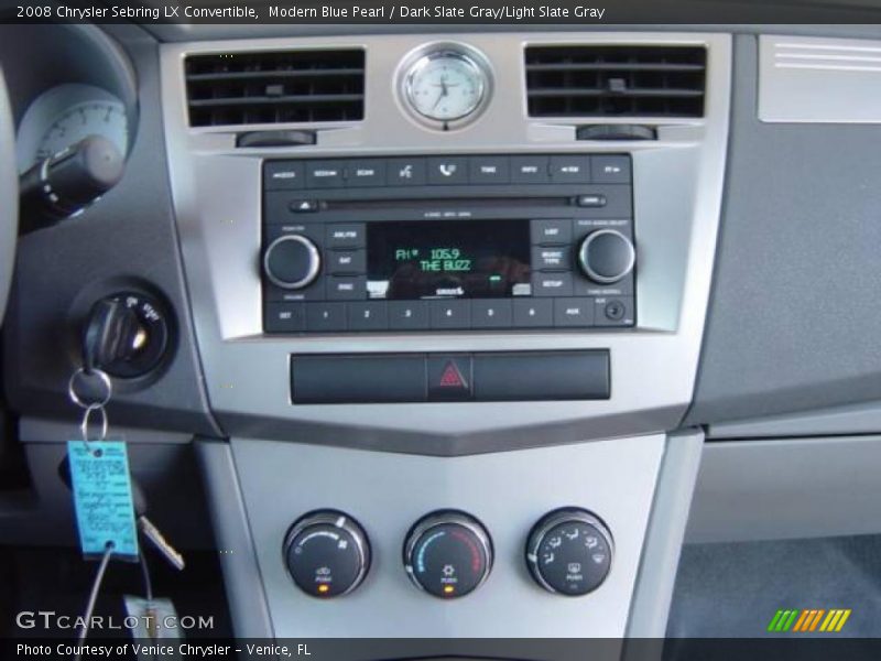 Modern Blue Pearl / Dark Slate Gray/Light Slate Gray 2008 Chrysler Sebring LX Convertible