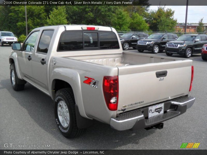 Silver Birch Metallic / Very Dark Pewter 2006 Chevrolet Colorado Z71 Crew Cab 4x4