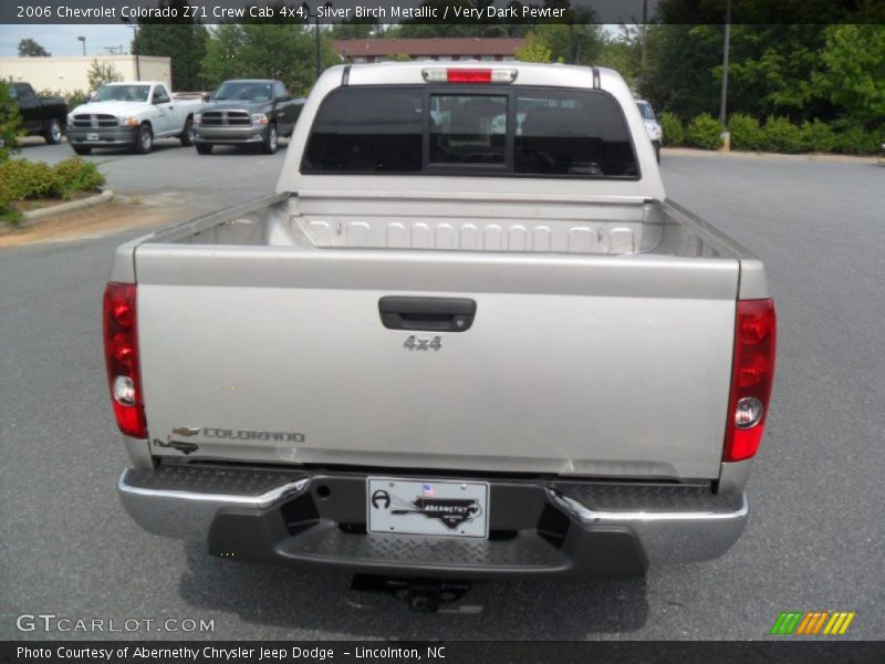 Silver Birch Metallic / Very Dark Pewter 2006 Chevrolet Colorado Z71 Crew Cab 4x4