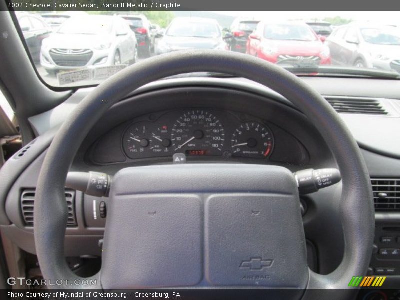 Sandrift Metallic / Graphite 2002 Chevrolet Cavalier Sedan