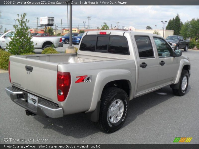 Silver Birch Metallic / Very Dark Pewter 2006 Chevrolet Colorado Z71 Crew Cab 4x4