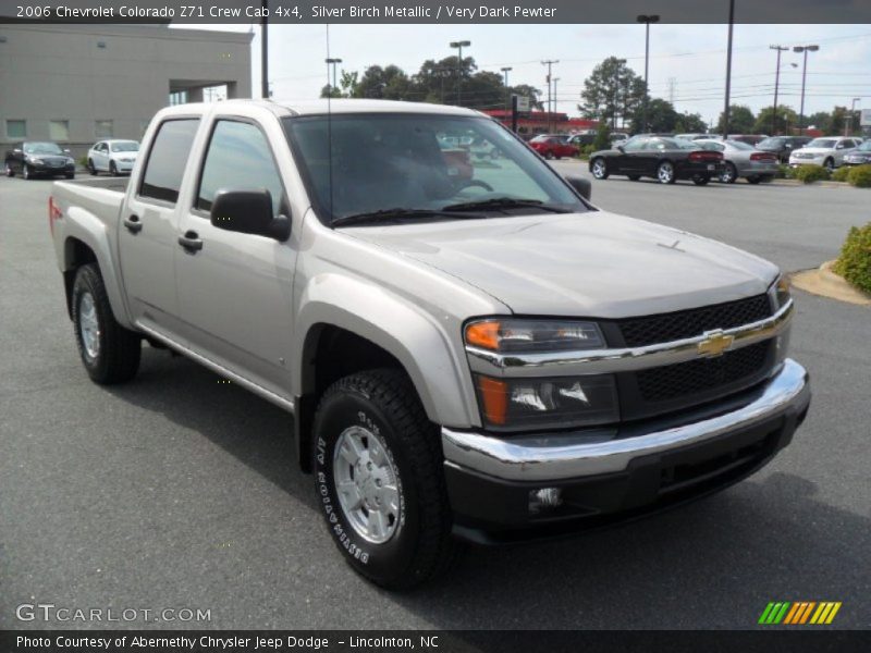 Silver Birch Metallic / Very Dark Pewter 2006 Chevrolet Colorado Z71 Crew Cab 4x4