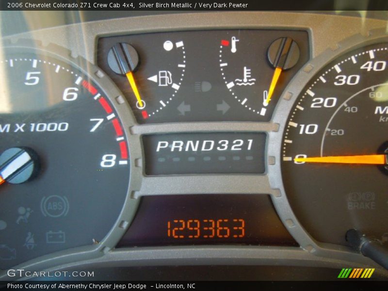 Silver Birch Metallic / Very Dark Pewter 2006 Chevrolet Colorado Z71 Crew Cab 4x4