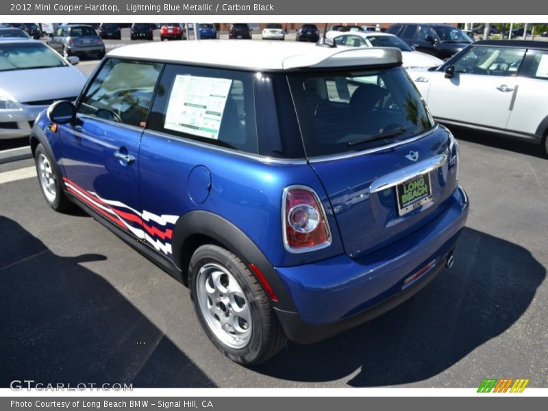 Lightning Blue Metallic / Carbon Black 2012 Mini Cooper Hardtop