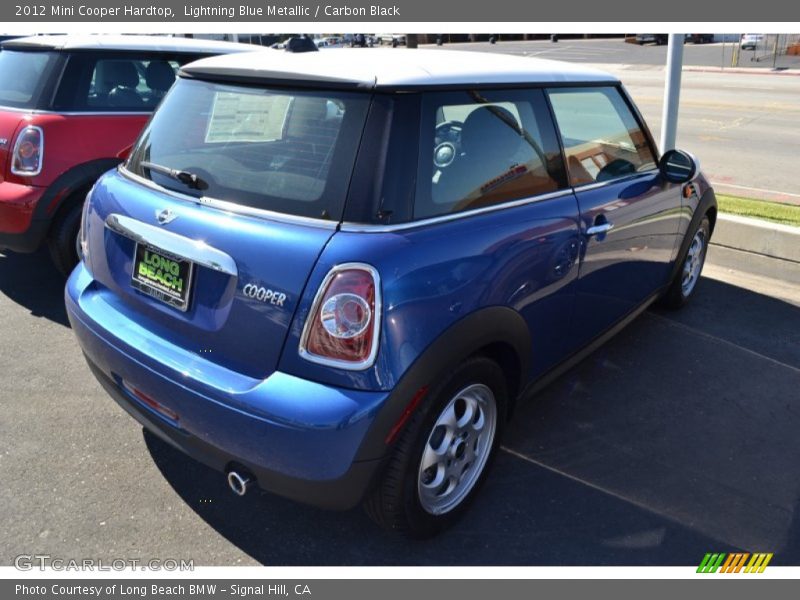 Lightning Blue Metallic / Carbon Black 2012 Mini Cooper Hardtop