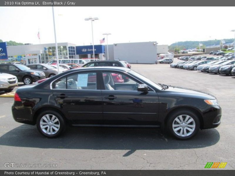 Ebony Black / Gray 2010 Kia Optima LX