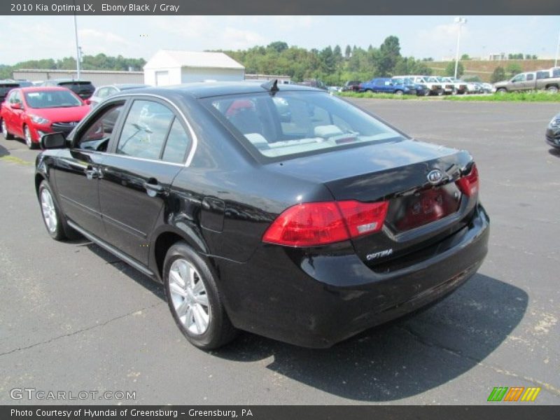 Ebony Black / Gray 2010 Kia Optima LX