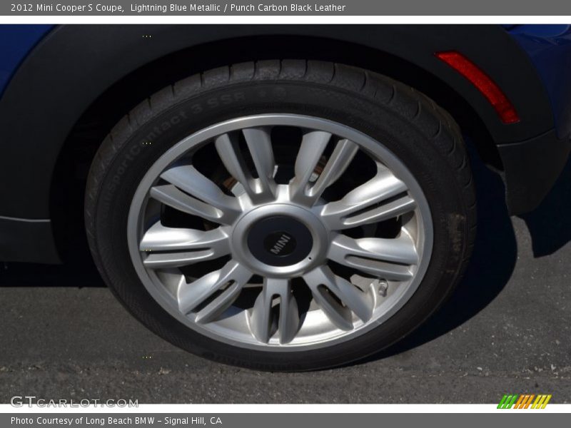 Lightning Blue Metallic / Punch Carbon Black Leather 2012 Mini Cooper S Coupe