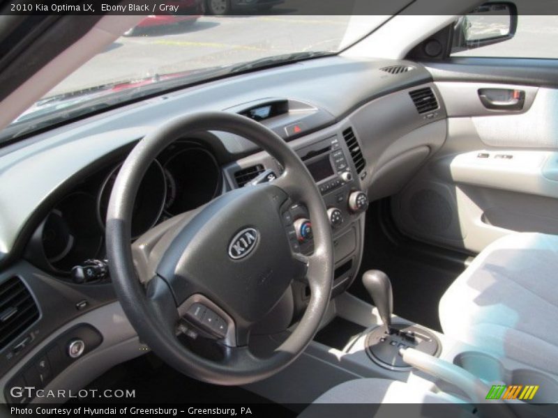 Ebony Black / Gray 2010 Kia Optima LX