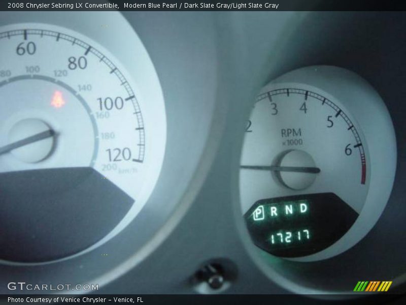 Modern Blue Pearl / Dark Slate Gray/Light Slate Gray 2008 Chrysler Sebring LX Convertible