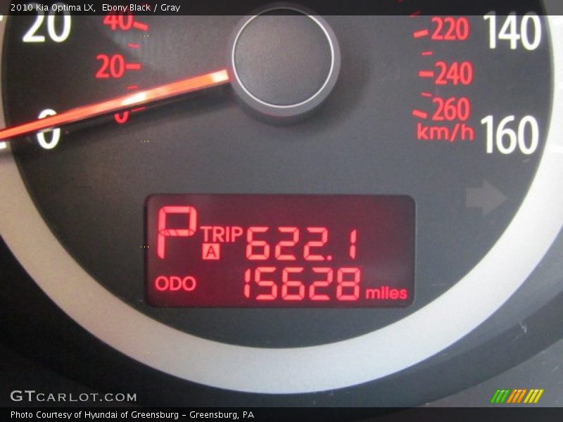 Ebony Black / Gray 2010 Kia Optima LX